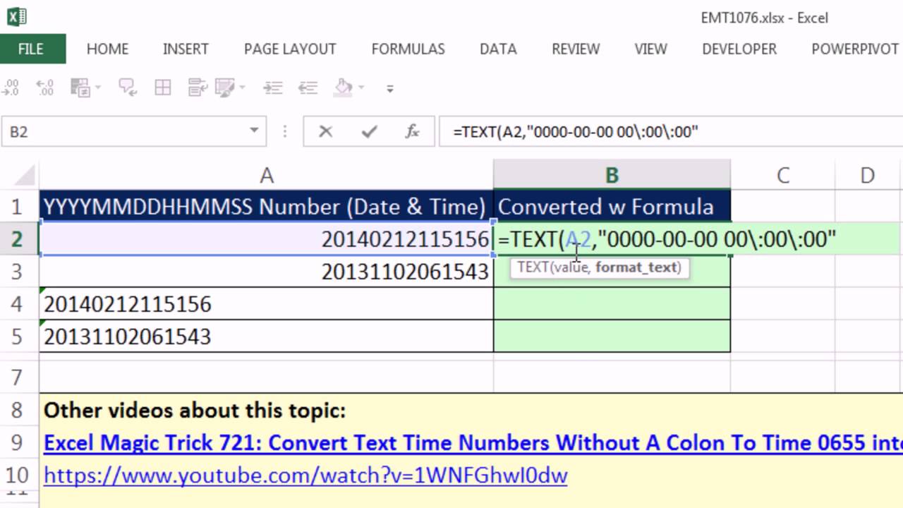 how to convert function to number in excel for mac